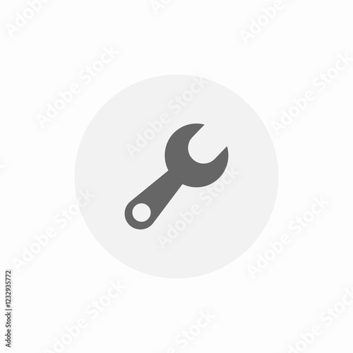 wrench fixing tool icon sign vector