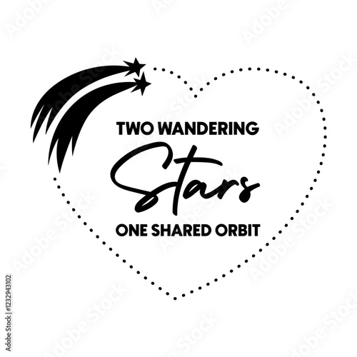 Two wandering stars one shared orbit