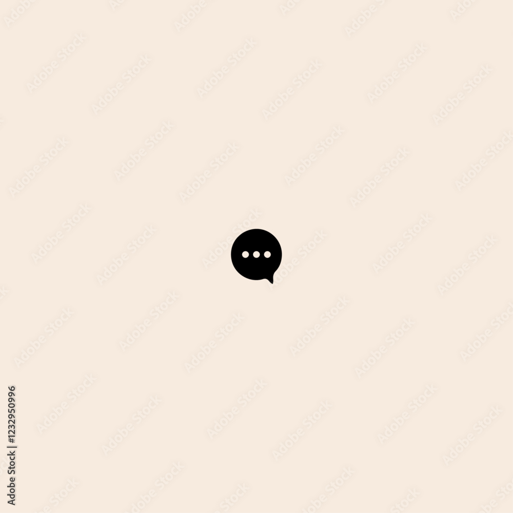Chat and Speech Bubble logo icon flat vector design. 