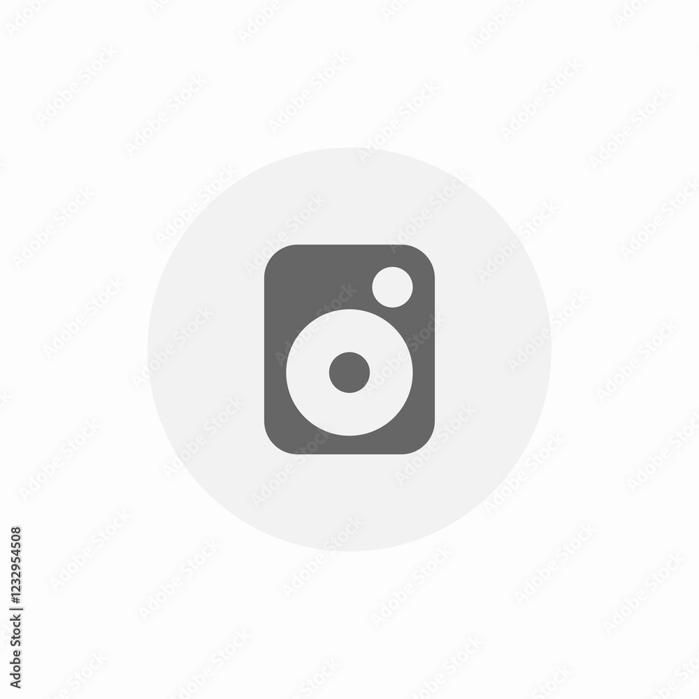 large audio device icon sign vector large audio device icon sign vector