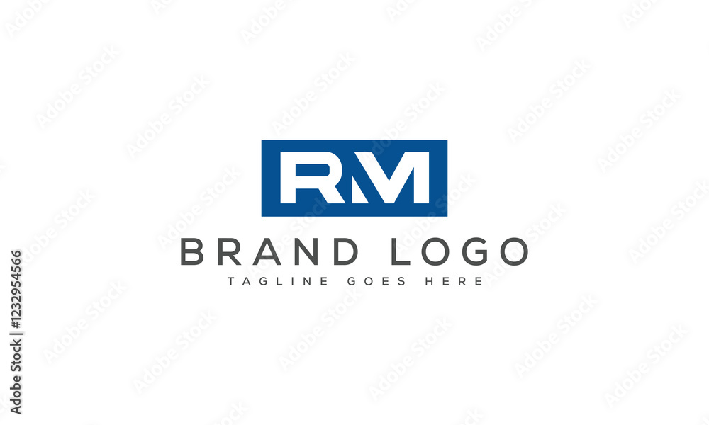 letter RM logo design vector template design for brand. letter RM logo design vector template design for brand.