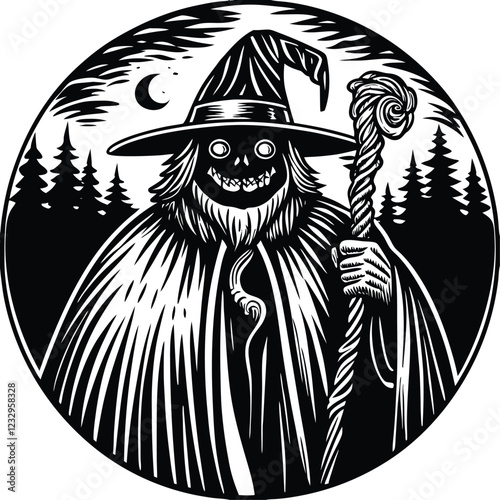 Adobe Illustrator Artwork dark-wizard-mascot.