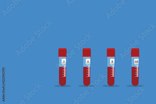 Blood medical test tubes icon. Blood donation concept