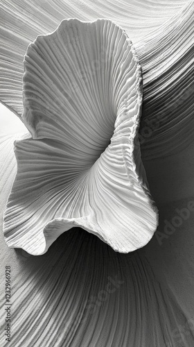 Unique spiral shell resting on sandy beach during daylight hours