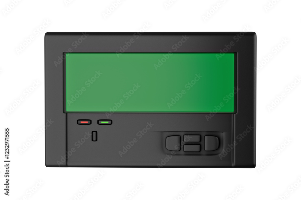 Fototapeta premium Retro Pager: A nostalgic symbol of portable 90s communication in a sleek 3D design.