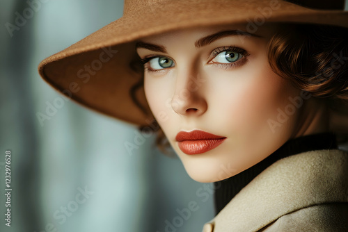 portrait of a woman in a hat