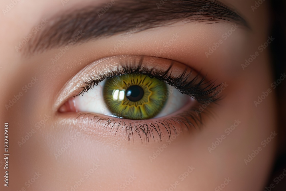 Hyper-detailed close-up of a womana??s moss green eye, with subtle veins and radiant detailing in the iris, captured in Hyper-detailed close-up of a womana??s moss green eye, with subtle veins and radiant detailing in the iris, captured in