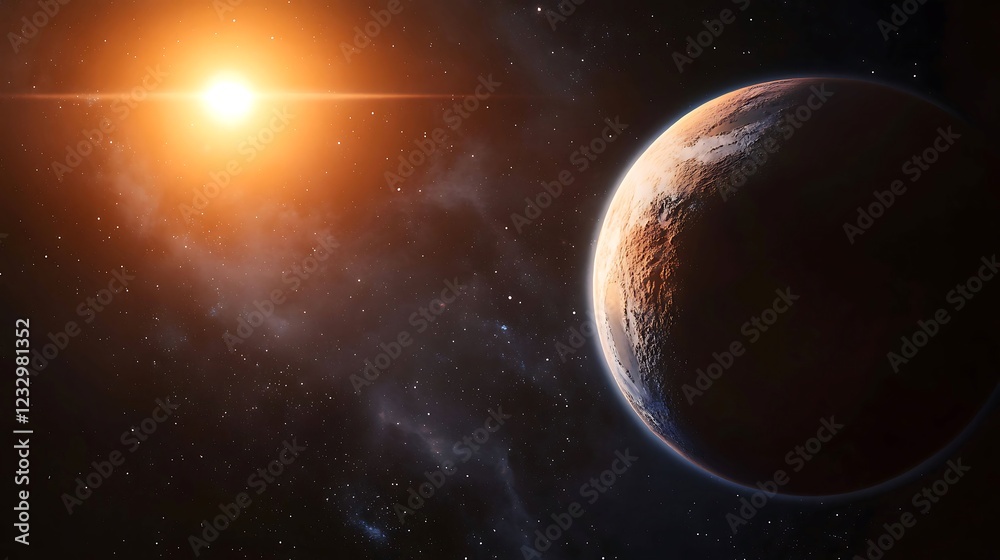 Obraz premium Planet in space