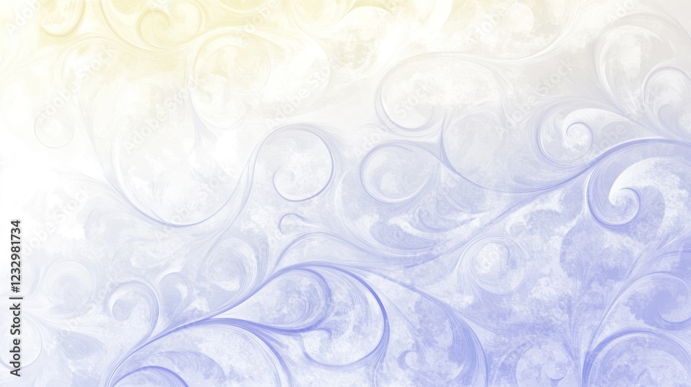 Pastel blue and yellow watercolor swirls background. Pastel blue and yellow watercolor swirls background.