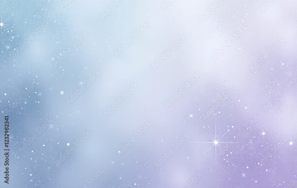 Obraz premium Pastel soft dusty pale shade. Blue violet gray purple lilac lavender silver white abstract background. Color gradient ombre. Matte shimmer. Grain noise particle dust mesh.Design.Blank.Winter Christma
