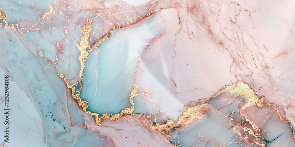Fototapeta premium marble texture background pink gold silver blue