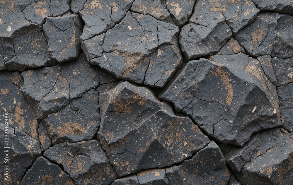 Stone rock mountain cave granite basalt mineral surface texture background. Dark gray brown beige. Crack cracked broken crumbled crushed. Close-up. Geometric Shape. Block. 3d
Stone rock mountain cave granite basalt mineral surface texture background. Dark gray brown beige. Crack cracked broken crumbled crushed. Close-up. Geometric Shape. Block. 3d