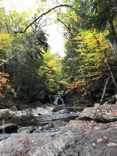 Water flow in the mountain