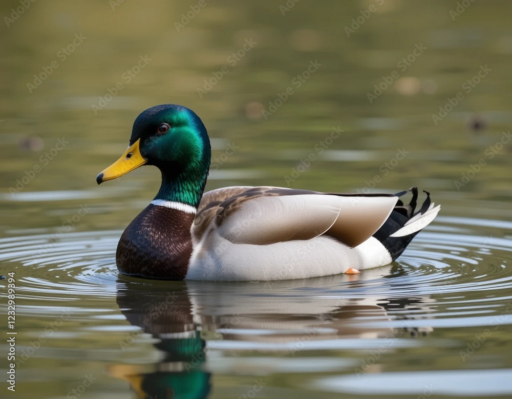 Obraz premium duck on the water