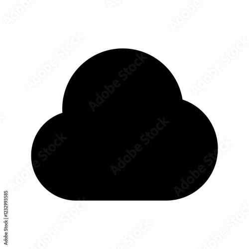cloud glyph icon