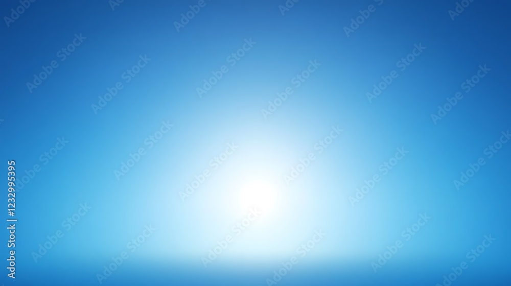 Obraz premium Bright White Light in a Blue Sky Background