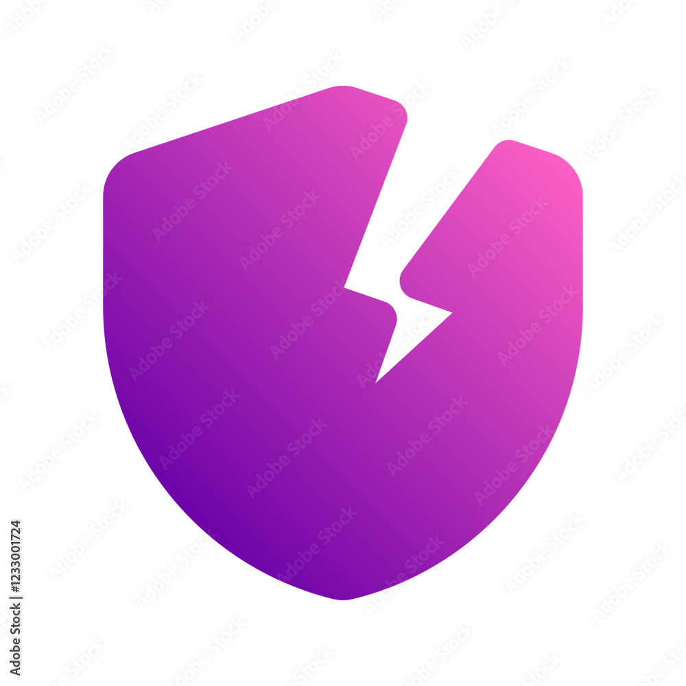 unprotected gradient icon unprotected gradient icon