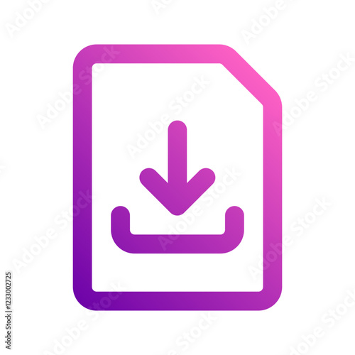 file download gradient icon