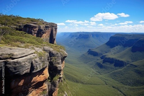 Isolated Beauty of Chapada Diamantina: View of Vale do Capao from Morro do Pai Inacio in Bahia, Brazil photo