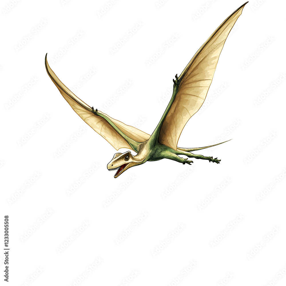 Fototapeta premium Spring Dinosaur Clipart - Cute Vector Illustration
