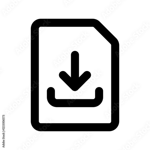 file download line icon