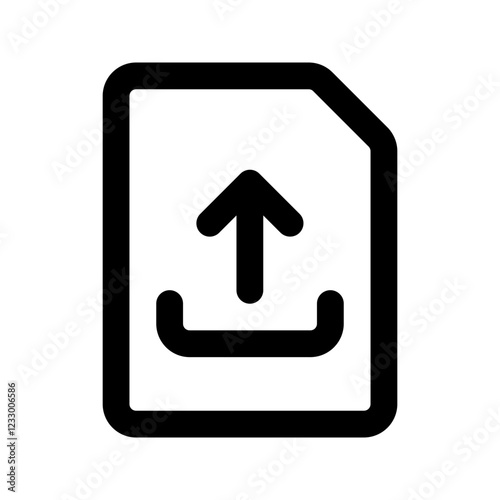 file upload line icon