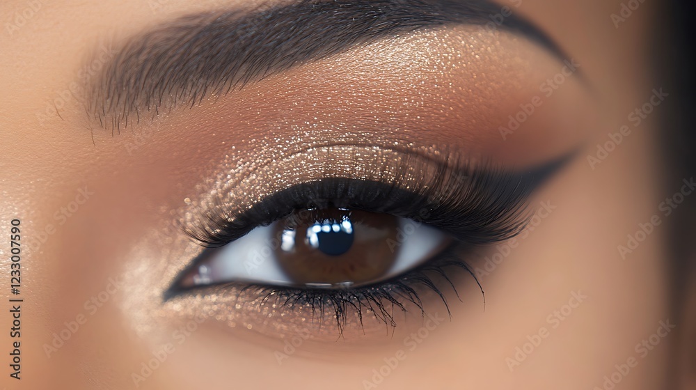 Obraz premium Female eye with makeup