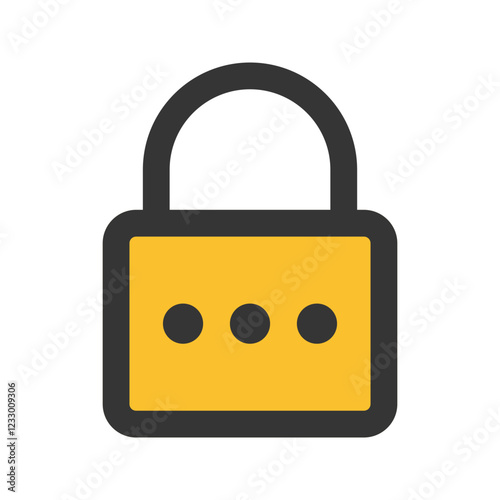 Free Download passowrd outline fill icon - GFXLoad
