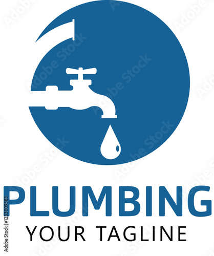 Plumbing servicing logo design