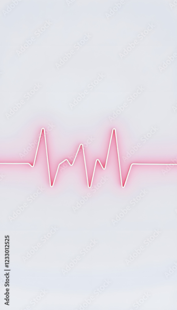 heart rate pulse in a white background, health concept heart rate pulse in a white background, health concept