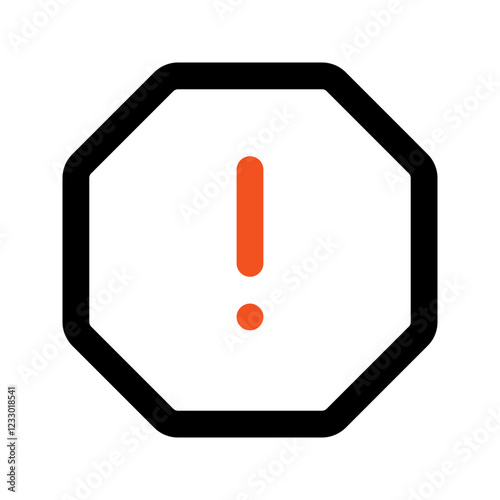 spam outline color icon