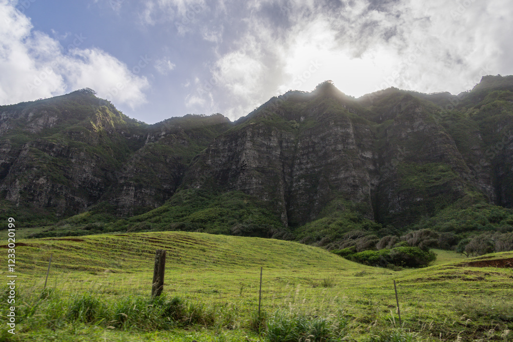 Obraz premium hawaii mountains