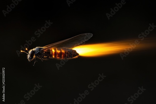 Nocturnal Dance of Eastern Firefly (Photinus pyralis) in Late Evening Sky of Georgia photo