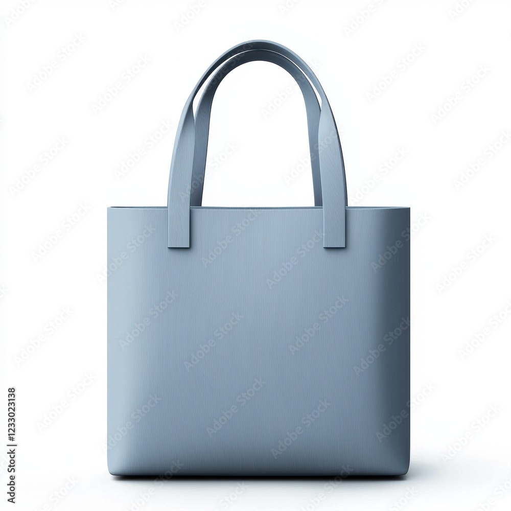 Designer tote bag with a minimalistic aesthetic, centered on a clean white background Designer tote bag with a minimalistic aesthetic, centered on a clean white background