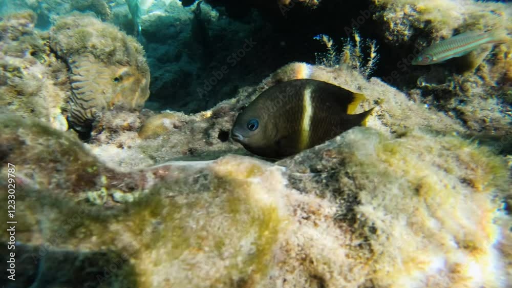 Mix of Red Sea Fish on Coral Reef, Hurghada, Egypt Mix of Red Sea Fish on Coral Reef, Hurghada, Egypt