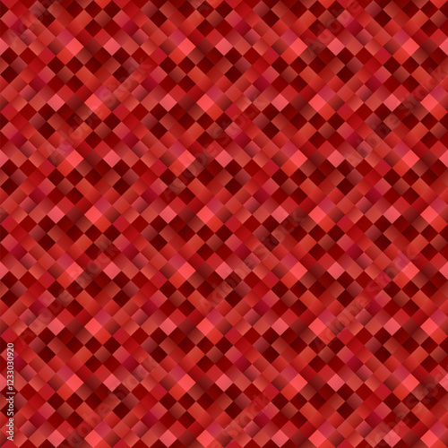 Abstract seamless geometrical square pattern background - colorful geometric vector design from diagonal squares