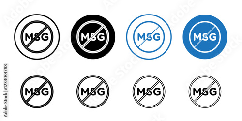 Msg free icon Outline thin set pack series