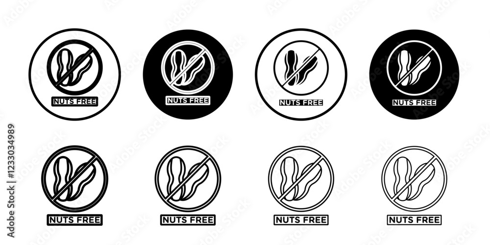 nuts free icon Outline thin set pack series nuts free icon Outline thin set pack series