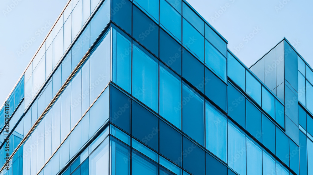 abstract modern architecture background with glass and concrete building exterior 3d render illustration abstract modern architecture background with glass and concrete building exterior 3d render illustration