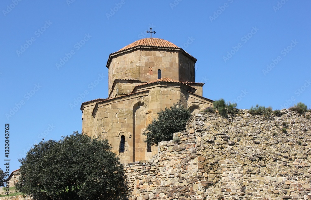 Fototapeta premium jvari monastery (6th century, Mtskheta, Georgia)