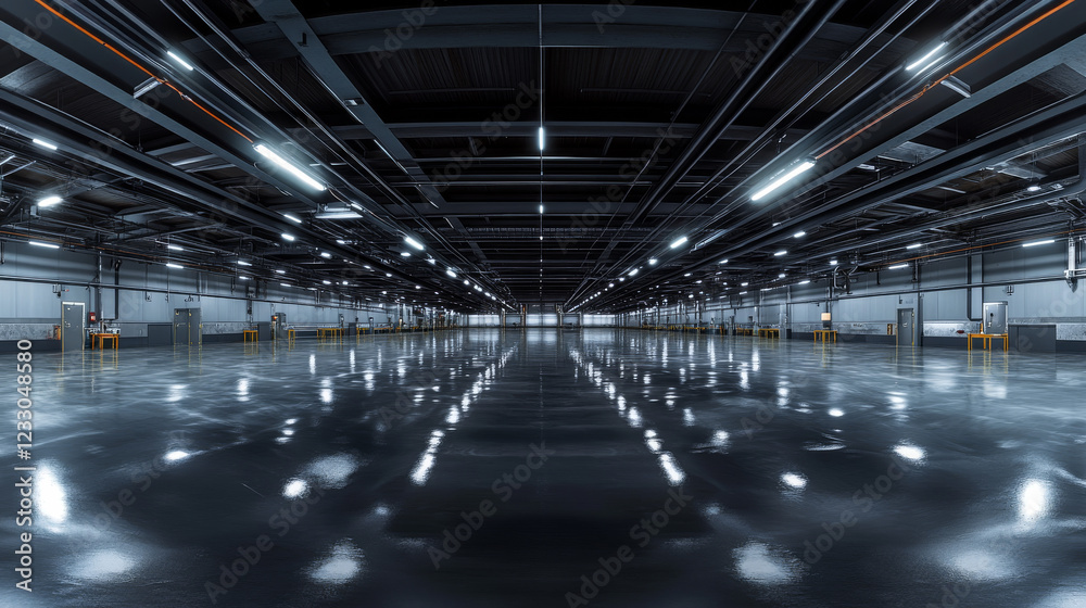 360 degree full panorama environment map of dark metal surface industrial tube basement hall with white lights and reflections 3d render illustration hdri hdr vr virtual reality. 3D Illustration 360 degree full panorama environment map of dark metal surface industrial tube basement hall with white lights and reflections 3d render illustration hdri hdr vr virtual reality. 3D Illustration