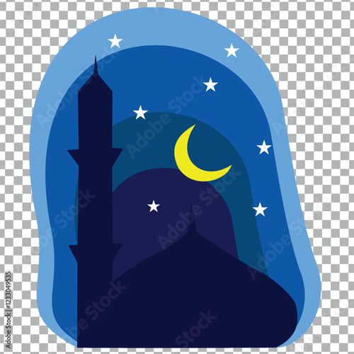 Vector Illustration of ramadan greeting or happy ed mubarak, Business Concept, Ramadan Concept, Ramadan Kareem, Flat Design