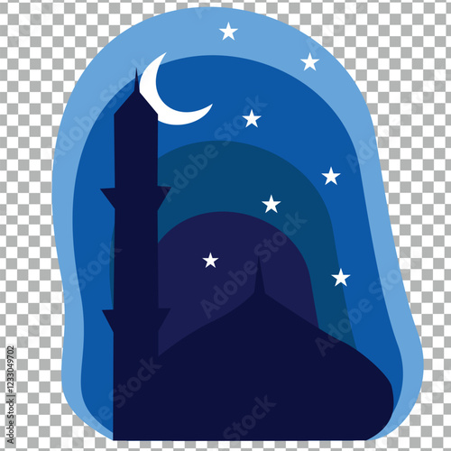 Vector Illustration of ramadan greeting or happy ed mubarak, Business Concept, Ramadan Concept, Ramadan Kareem, Flat Design