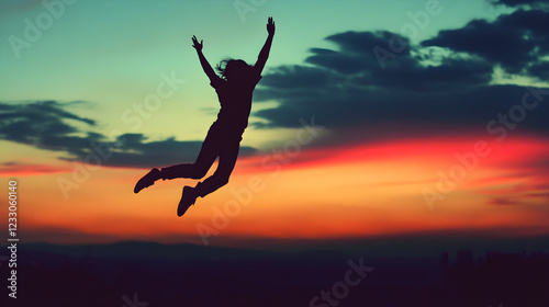 Wallpaper Mural Suspended in Motion: A Dynamic Leap into the Sky Capturing the Essence of Freedom and Exploration Torontodigital.ca