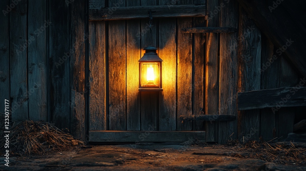 A warm, rustic barn with glowing lantern light, evoking nostalgia, rural charm, and a sense of tranquility. A warm, rustic barn with glowing lantern light, evoking nostalgia, rural charm, and a sense of tranquility.