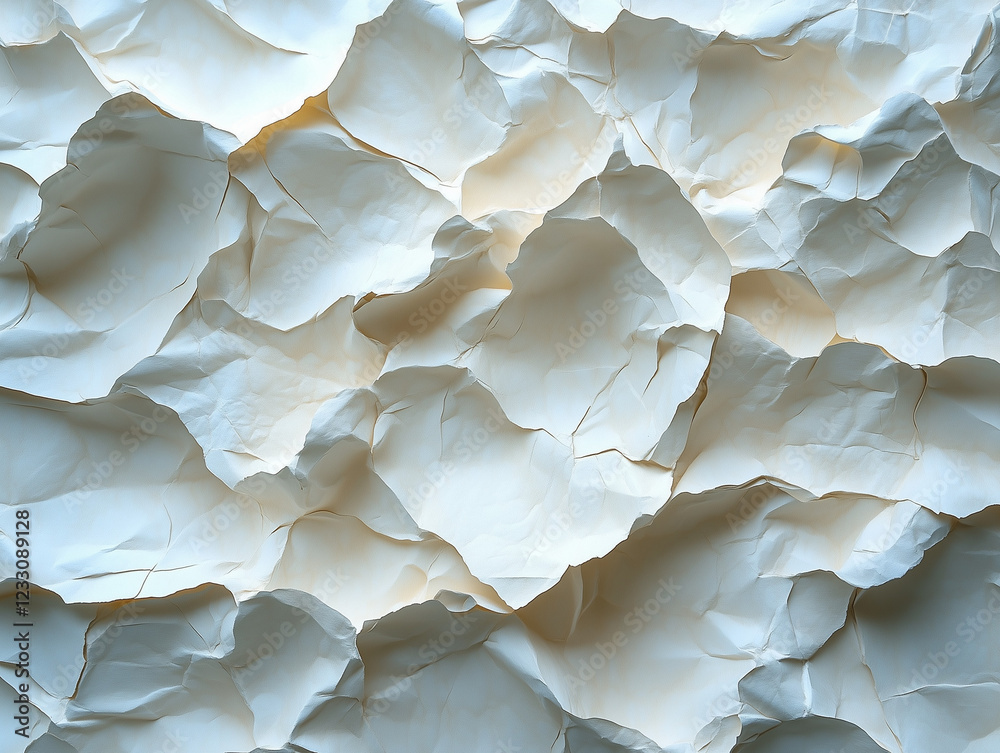 Obraz premium Paper Peaks: The Art of Torn Landscapes