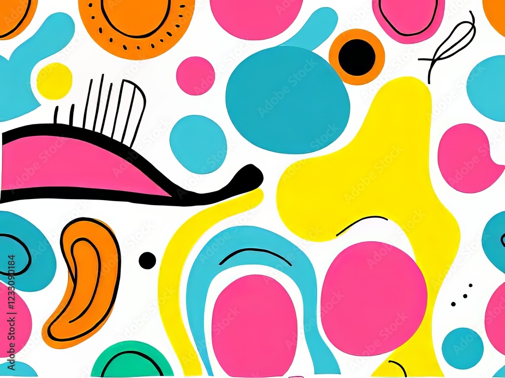 Vibrant Abstract Backgrounds - Freeform Hand-Drawn Illustrations Vibrant Abstract Backgrounds - Freeform Hand-Drawn Illustrations