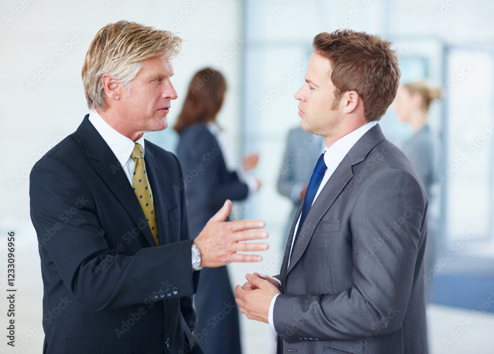 Meeting, office and business men in discussion for planning, teamwork and project idea with manager. Corporate, professional and workers in conversation for collaboration, feedback and career advice Meeting, office and business men in discussion for planning, teamwork and project idea with manager. Corporate, professional and workers in conversation for collaboration, feedback and career advice
