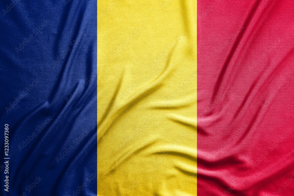 Flag of Chad, National flag, fabric Flag of Chad, National flag, fabric