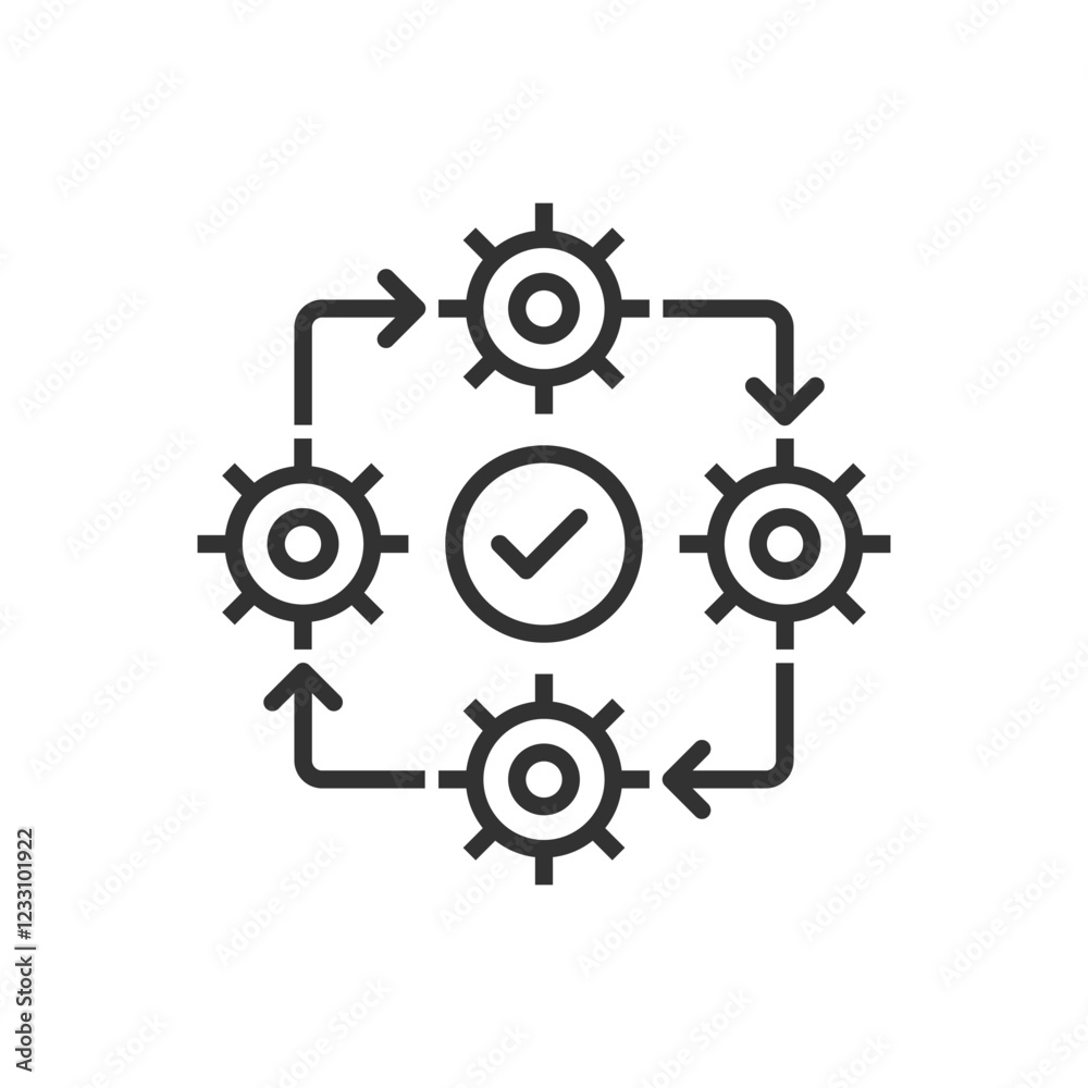 Processing Icon - Flowchart Icon - Update Icon Processing Icon - Flowchart Icon - Update Icon